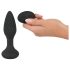 ANOS - Vibromasseur anal à perles rotatives (noir)