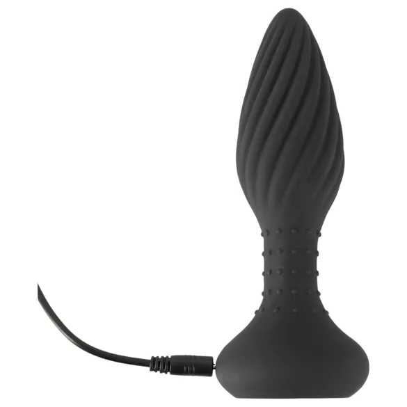 ANOS - vibromasseur anal à perles rotatives - noir