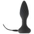ANOS - Vibromasseur anal à perles rotatives (noir)