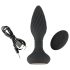 ANOS - Vibromasseur anal à perles rotatives (noir)