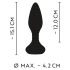 ANOS - Vibromasseur anal à perles rotatives (noir)