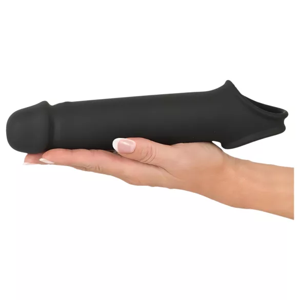 Rebel - gaine pénienne vibrant sans fil rechargeable - silicone noir