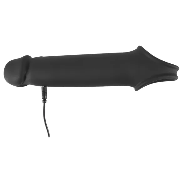 Rebel - gaine pénienne vibrant sans fil rechargeable - silicone noir