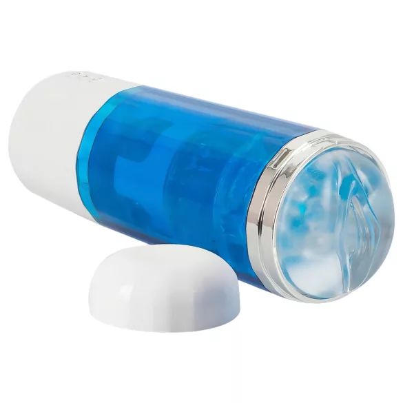 You2Toys - masturbateur rotatif et poussant rechargeable - bleu blanc