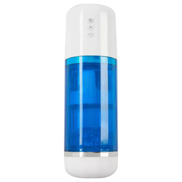 You2Toys - masturbateur rotatif et poussant rechargeable - bleu blanc