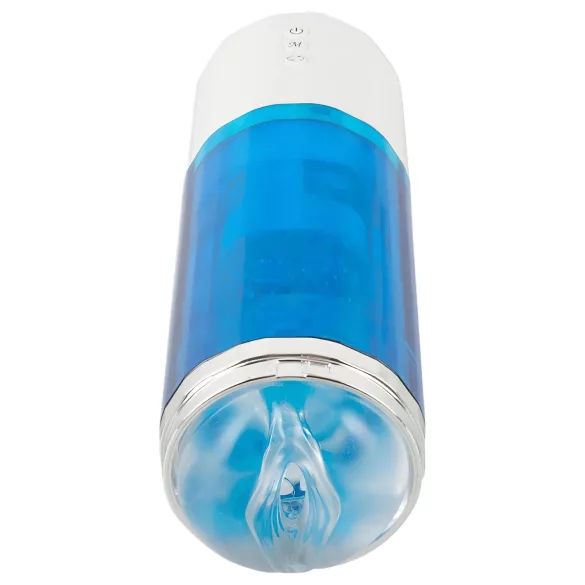 You2Toys - masturbateur rotatif et poussant rechargeable - bleu blanc