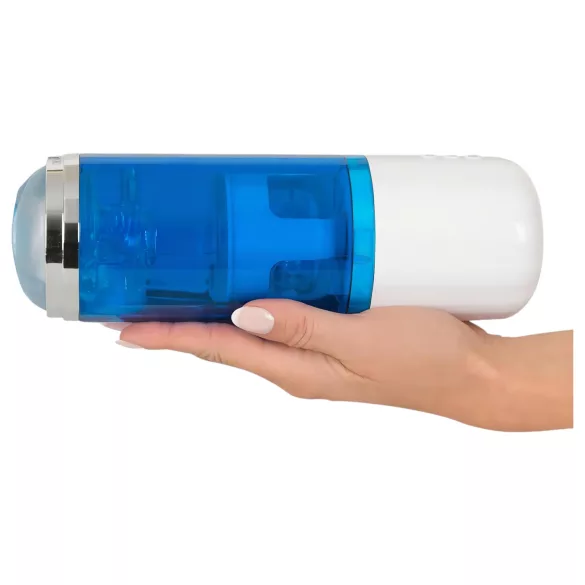 You2Toys - masturbateur rotatif et poussant rechargeable - bleu blanc