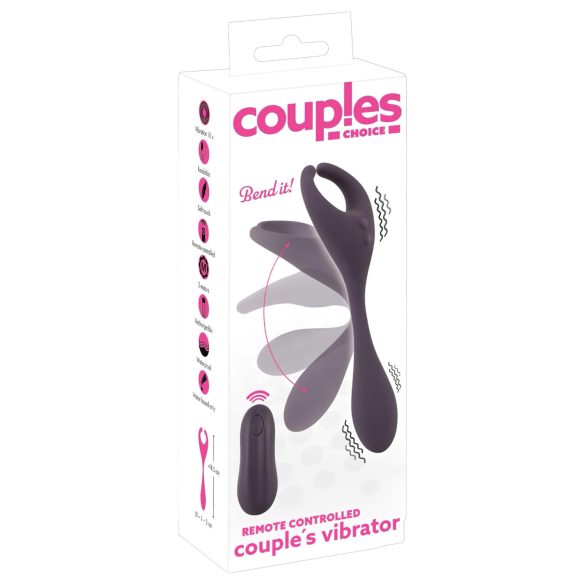 Couples Choice - vibromasseur 2 moteurs rechargeable, radio (violet)