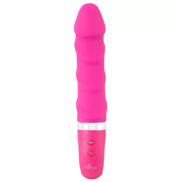 SMILE Soft - vibromasseur chauffant rechargeable - silicone rose