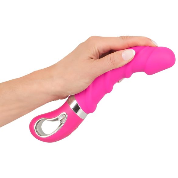 SMILE Soft - vibromasseur chauffant rechargeable - silicone rose
