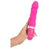SMILE Soft - vibromasseur chauffant rechargeable - silicone rose