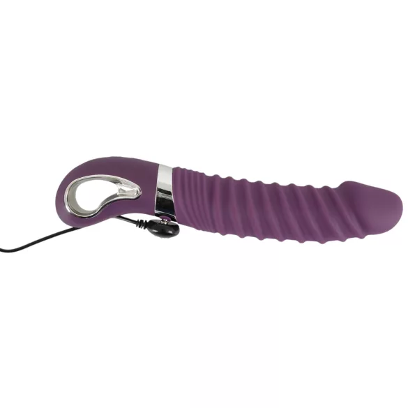 SMILE Soft - vibromasseur chauffant rechargeable - silicone violet