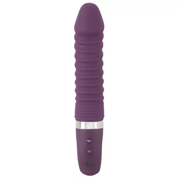 SMILE Soft - vibromasseur chauffant rechargeable - silicone violet