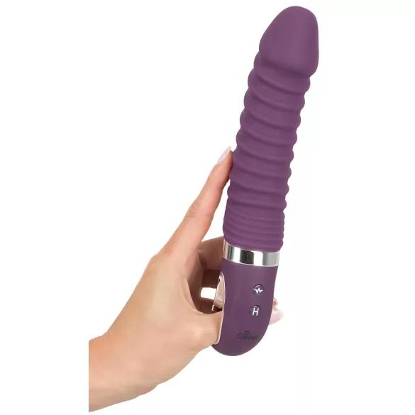 SMILE Soft - vibromasseur chauffant rechargeable - silicone violet