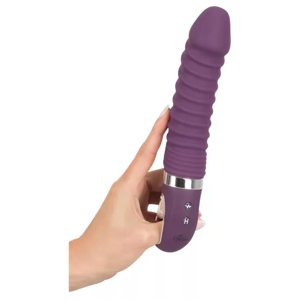 SMILE Soft - vibromasseur chauffant rechargeable - silicone violet