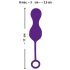 Boules de plaisir SMILE RC - œuf vibrant sans fil rechargeable (violet)