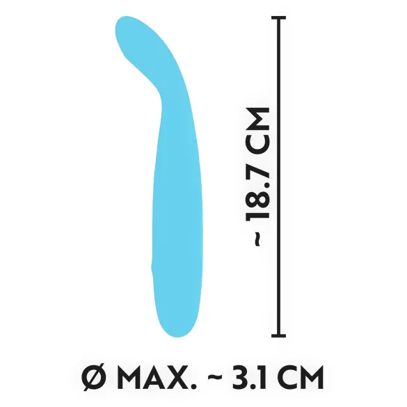Cuties Mini - vibromasseur point G rechargeable étanche - turquoise
