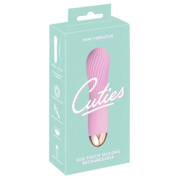 Cuties Mini - vibrateur à spirale étanche et rechargeable (rose)