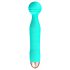 Cuties Mini Wand - rechargeable, étanche, vibromasseur massant (vert)
