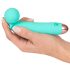 Cuties Mini Wand - rechargeable, étanche, vibromasseur massant (vert)