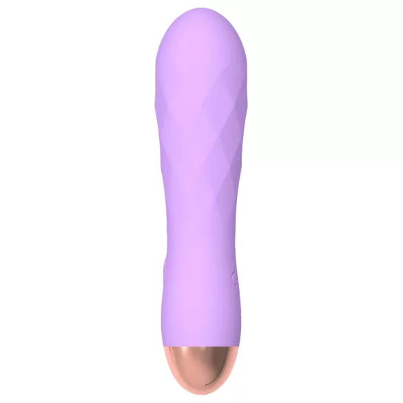 Cuties Mini - vibromasseur rechargeable étanche rainuré - silicone violet