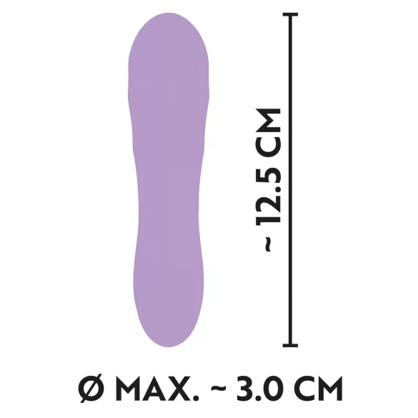 Cuties Mini - vibromasseur rechargeable étanche rainuré - silicone violet