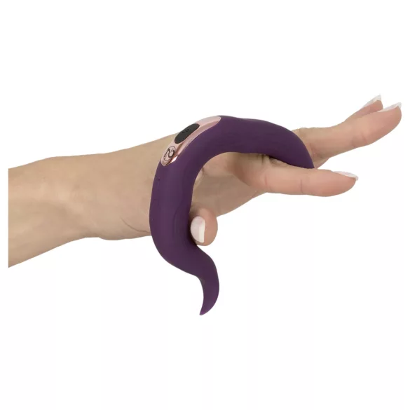 Couples Choice - anneau pénien vibrant double moteur rechargeable - violet