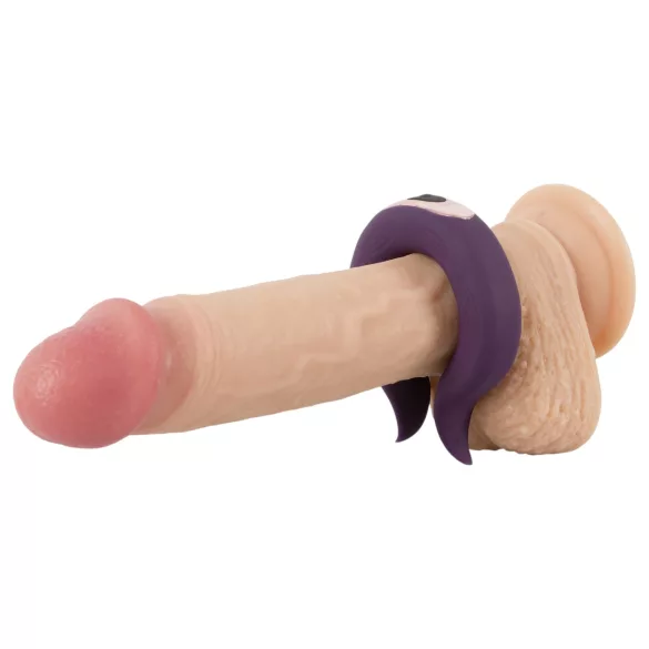 Couples Choice - anneau pénien vibrant double moteur rechargeable - violet