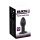 Black Velvet Twist - vibromasseur anal silicone rechargeable (noir)
