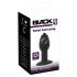 Black Velvet Twist - vibromasseur anal silicone rechargeable (noir)