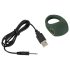 Emerald Love - Anneau vibrant rechargeable étanche (vert)