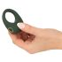 Emerald Love - Anneau vibrant rechargeable étanche (vert)