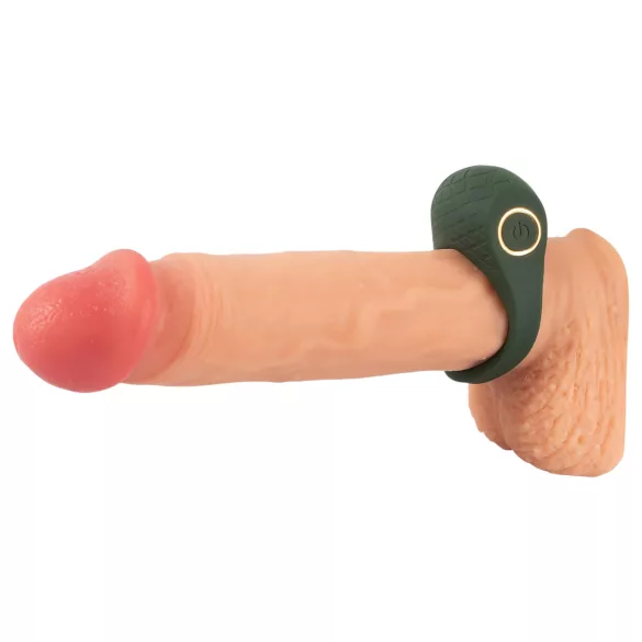 Emerald Love - anneau pénien vibrant rechargeable étanche - silicone vert