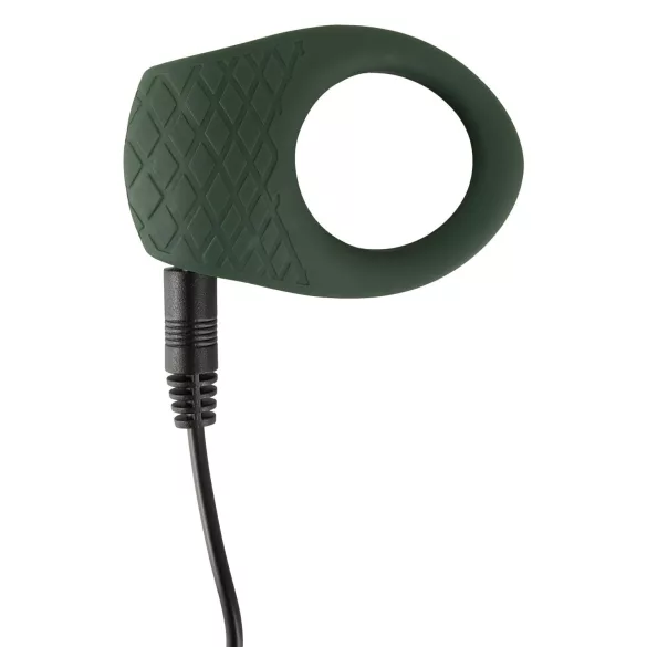 Emerald Love - anneau pénien vibrant rechargeable étanche - silicone vert