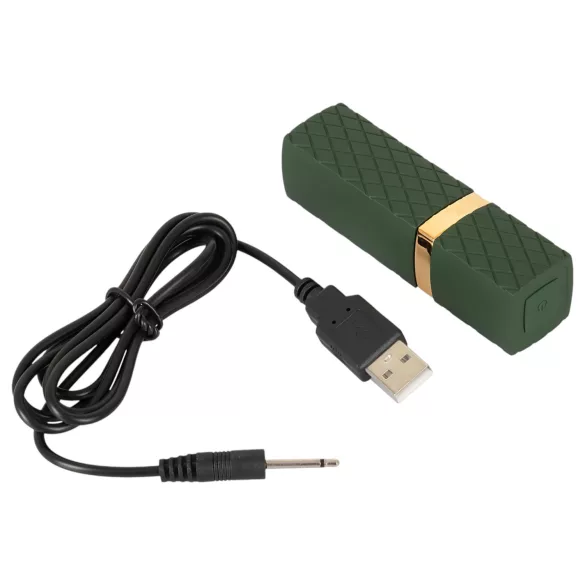 Emerald Love - mini vibromasseur rouge - rechargeable étanche