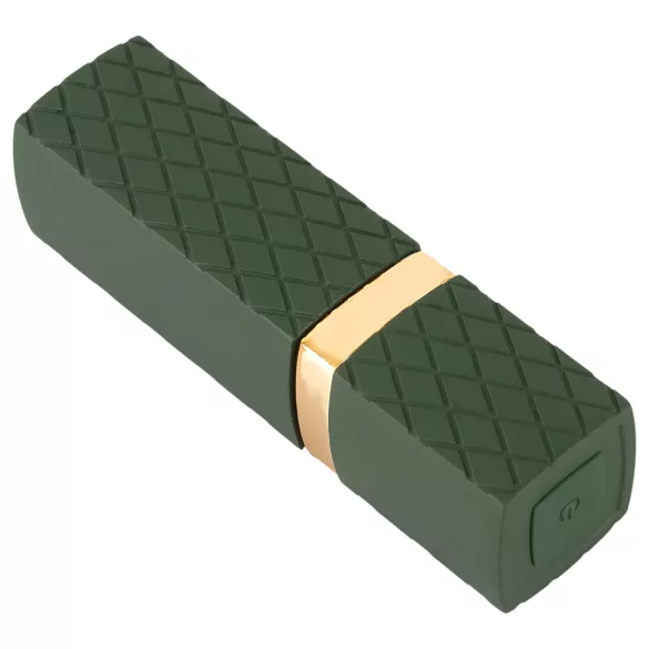 Emerald Love - vibromasseur rouge en forme de rouge à lèvres, étanche et rechargeable