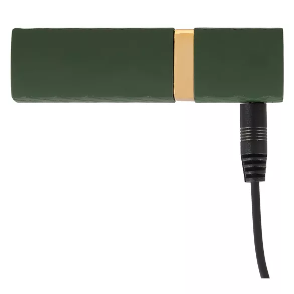 Emerald Love - vibromasseur rouge en forme de rouge à lèvres, étanche et rechargeable