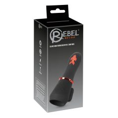Rebel - Vibromasseur gland rechargeable à 2 moteurs (noir)