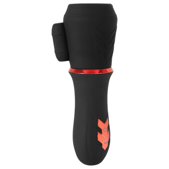 Rebel - vibromasseur gland rechargeable 2 moteurs - silicone noir