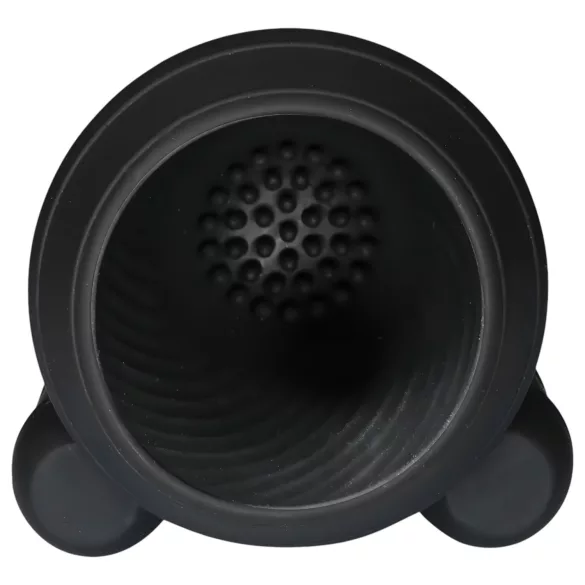 Rebel - vibromasseur gland rechargeable 2 moteurs - silicone noir