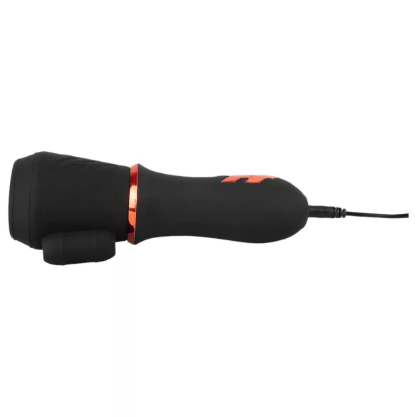 Rebel - vibromasseur gland rechargeable 2 moteurs - silicone noir