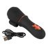 Rebel - Vibromasseur gland rechargeable à 2 moteurs (noir)