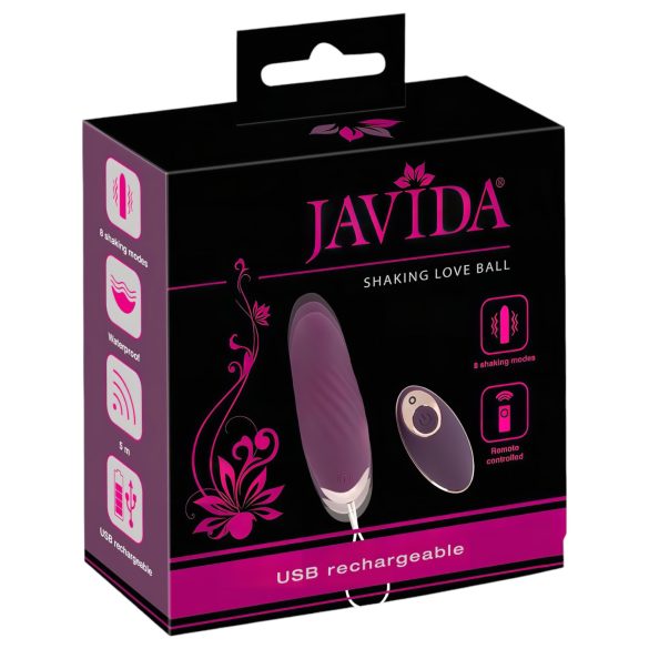 Javida Shaking Love - oeuf vibrant à télécommande (violet)