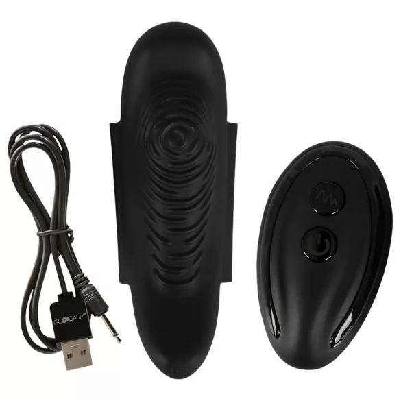 GoGasm Panty - vibromasseur clitoridien télécommandé rechargeable - noir