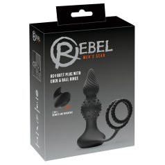 Rebel 2in1 - Anale Vibrateur Radiocommandé avec Anneau pénien (noir)   Rebel 2in1 - Anale Vibrateur Radiocommandé avec Anneau pénien (noir)