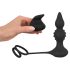 Rebel 2in1 - Anale Vibrateur Radiocommandé avec Anneau pénien (noir)