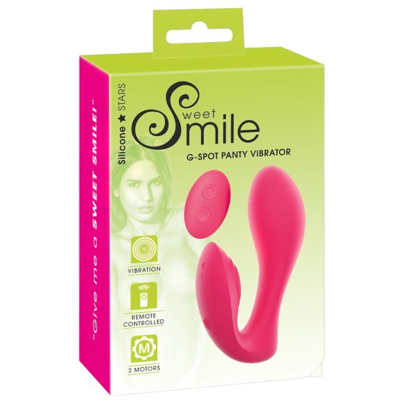 Culotte SMILE - Vibromasseur 2en1 sans fil rechargeable (rose)