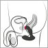 Rebel - vibromasseur prostate à distance rechargeable (noir)