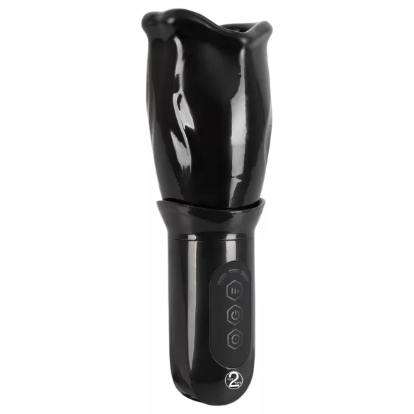 STROKER - masturbateur bouche rotatif rechargeable - noir
