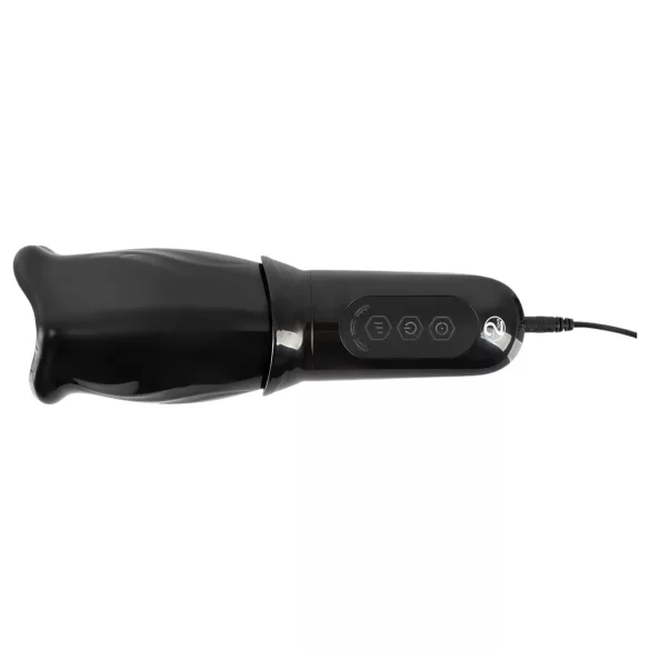 STROKER - masturbateur bouche rotatif rechargeable - noir